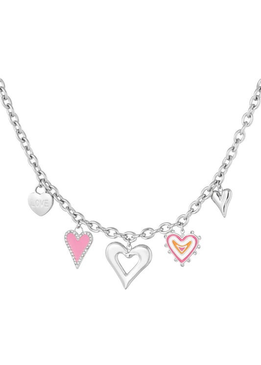 Bedelketting lover zilver