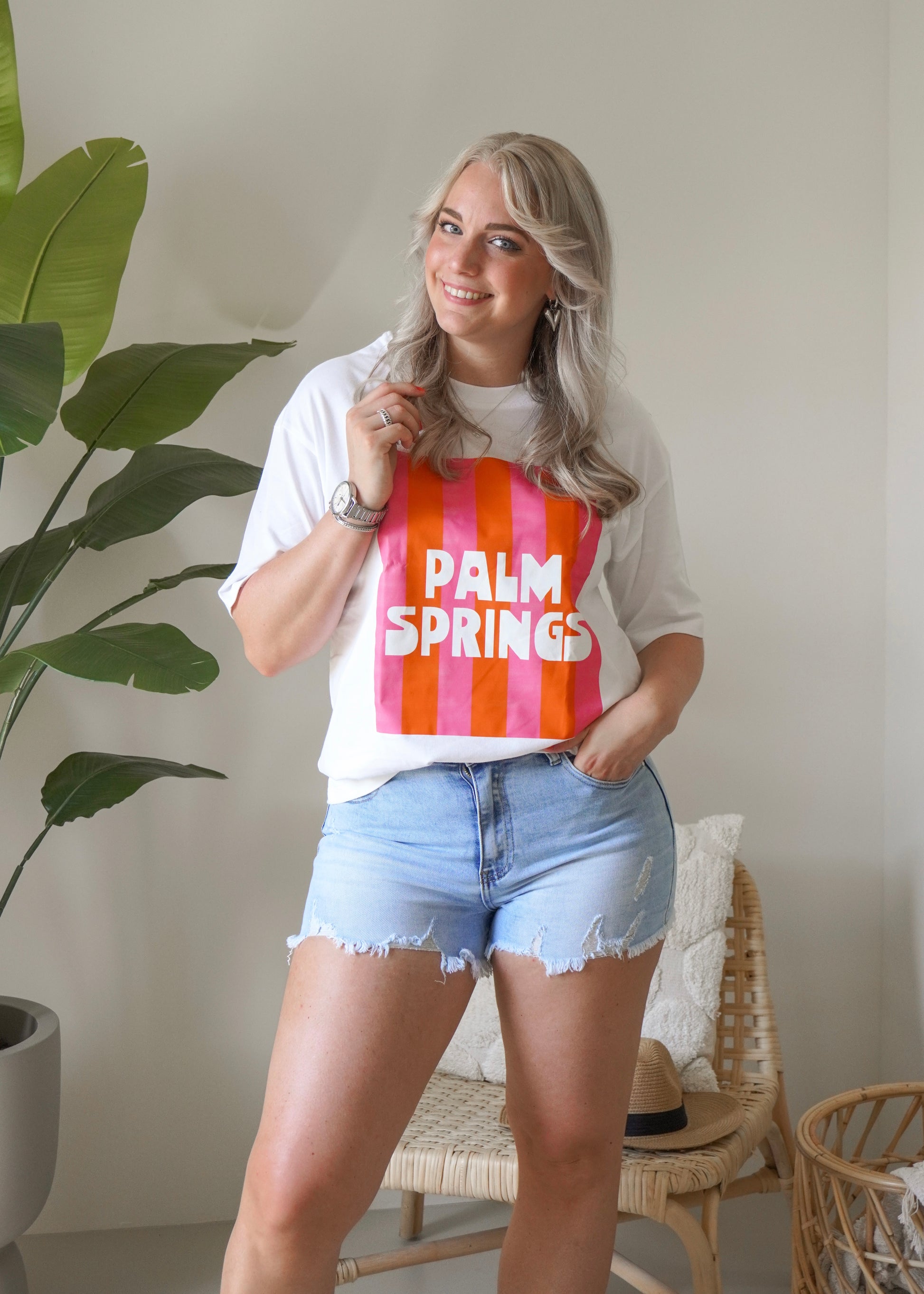 It-shirt palm springs | Zomers it-shirt met opdruk | Styles And More