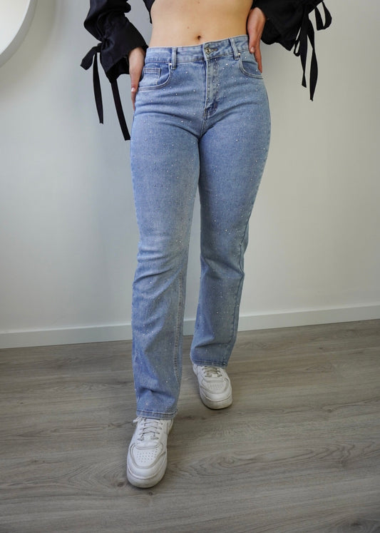 Diamonds straight leg jeans denim - Faye